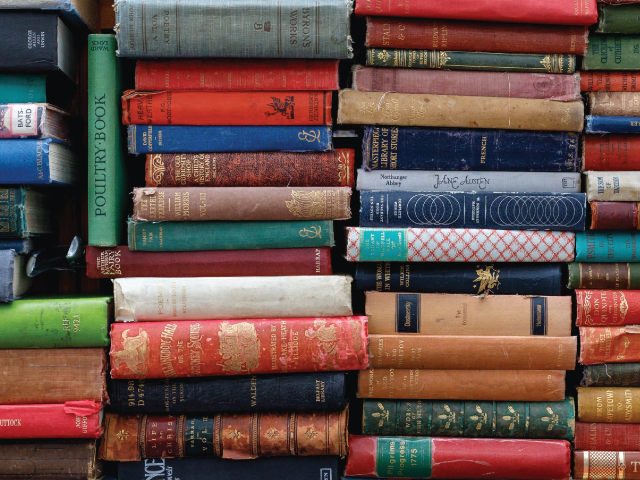 stacks of books