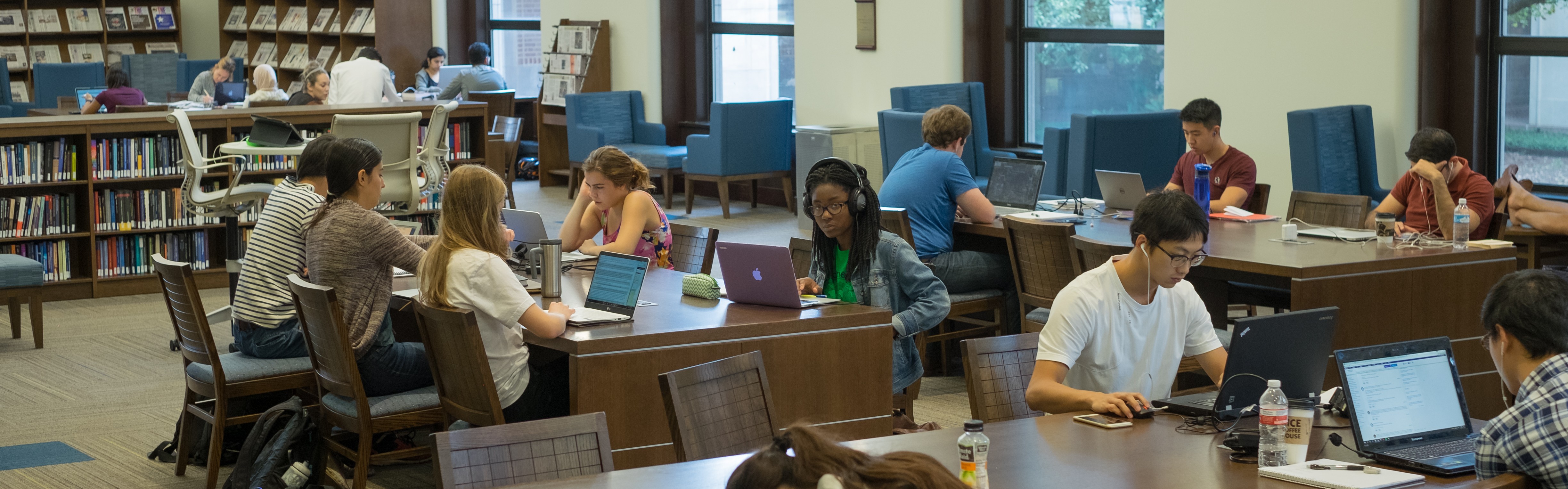 Studying in the Library