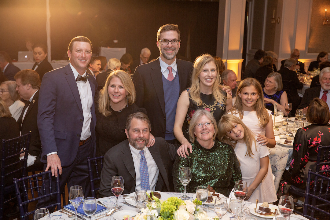 Melissa Kean and family at the 2023 Friends of Fondren Gala.