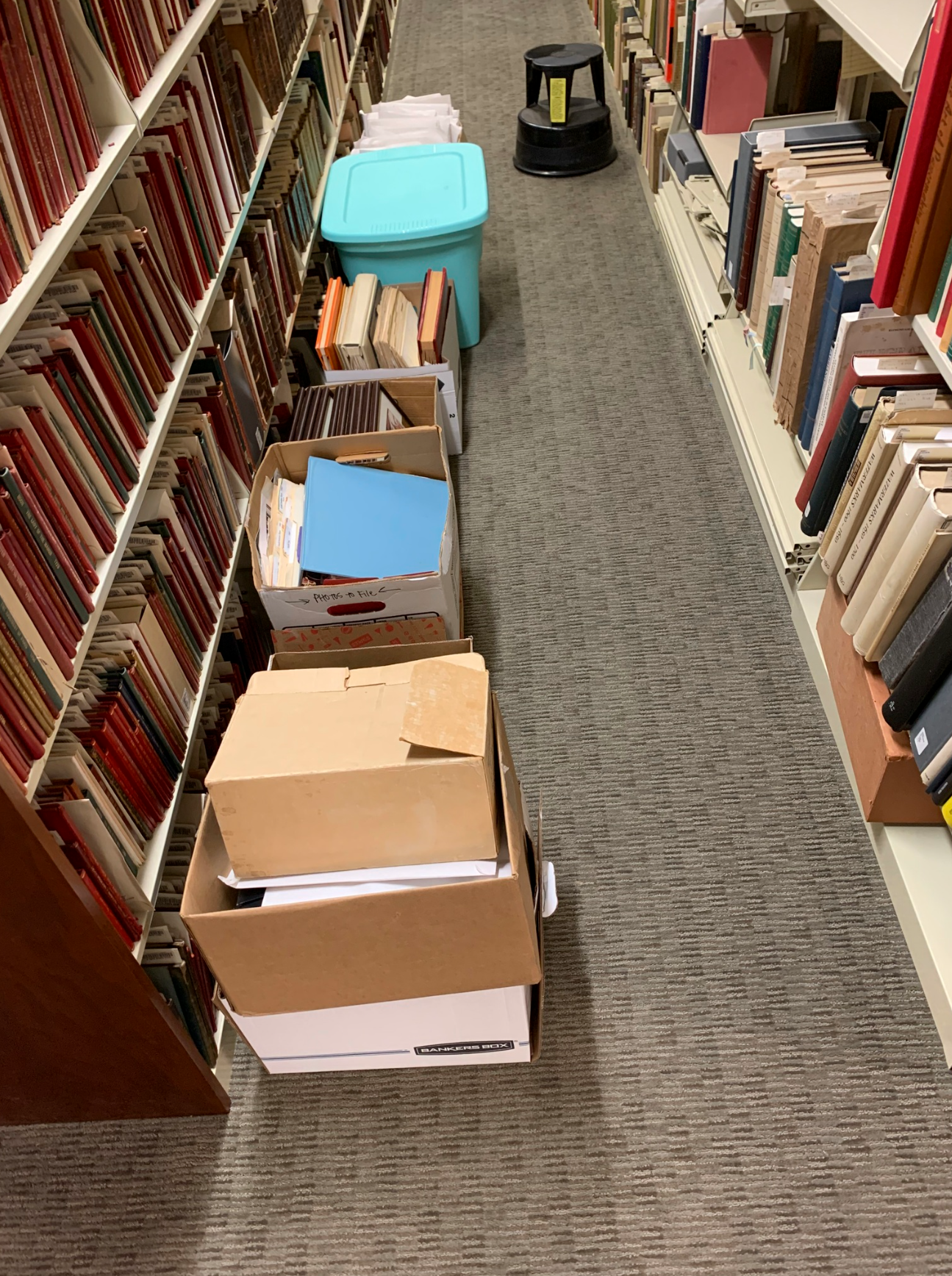 boxes of books