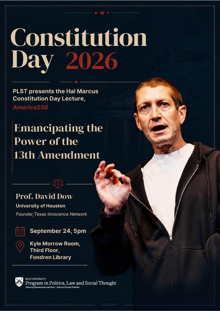 Poster for Constitution Day Lecture "Emancipating the Power of the 13th Amendment"