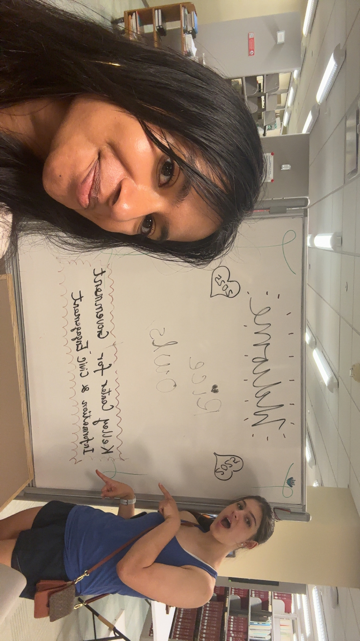 students with whiteboard