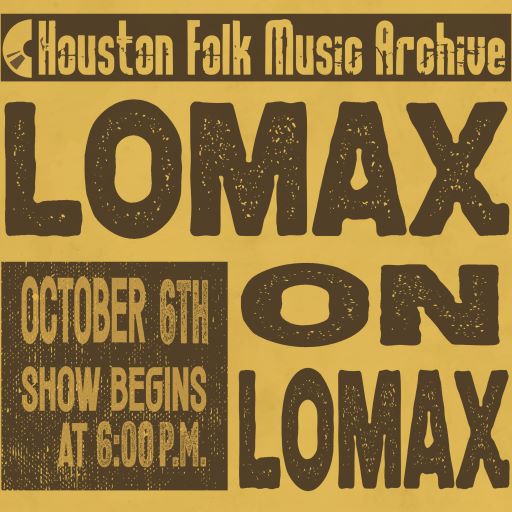 Lomax on Lomax poster
