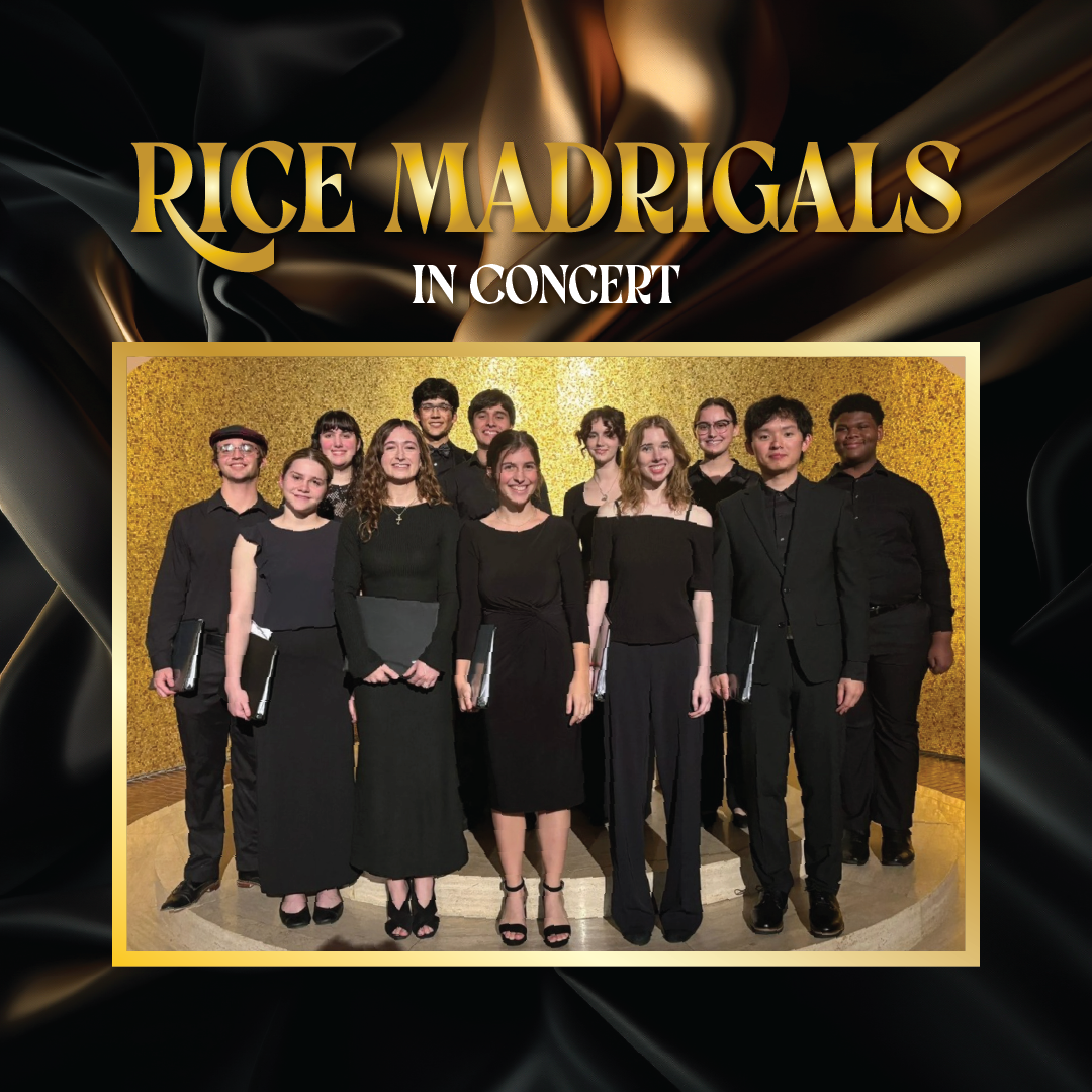 Rice Madrigals group in the Rice Chapel