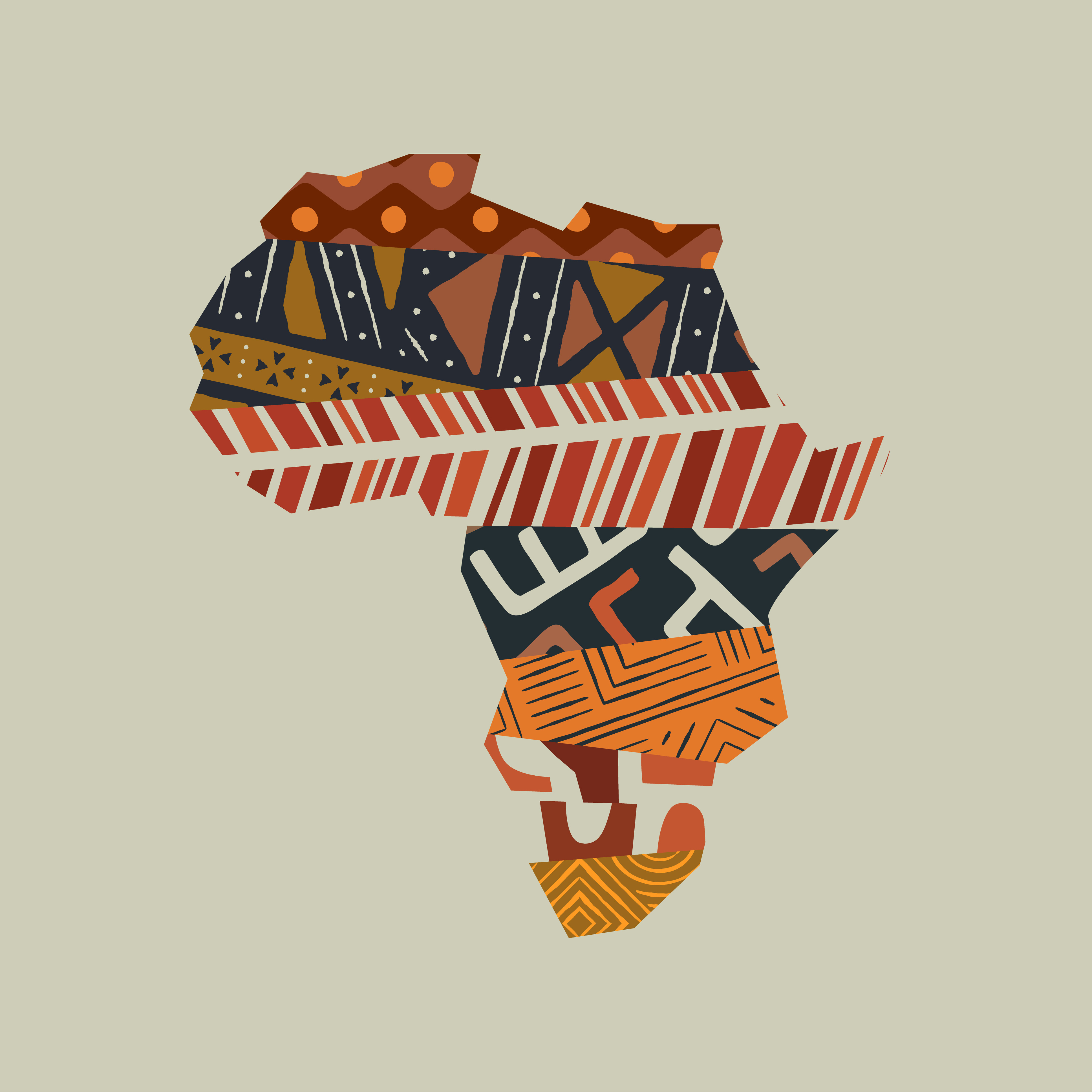 African continent