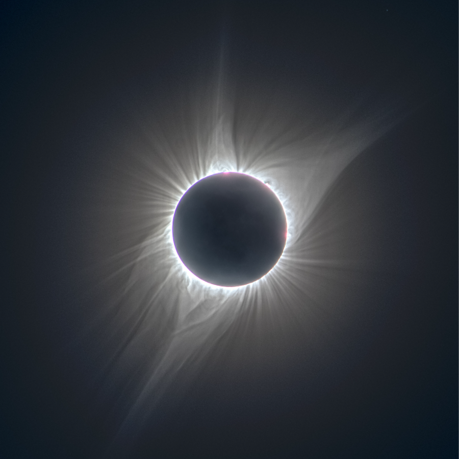 corona of an eclipse