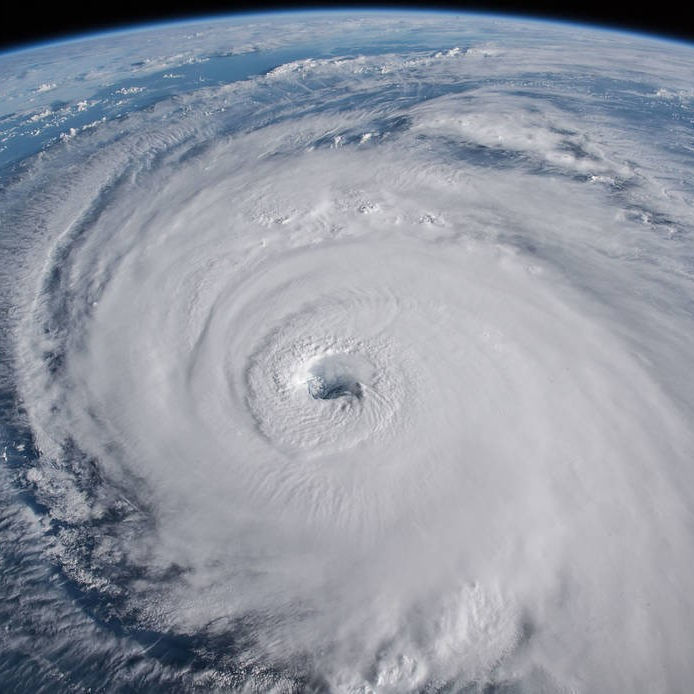 NASA image credit - Hurricane from space