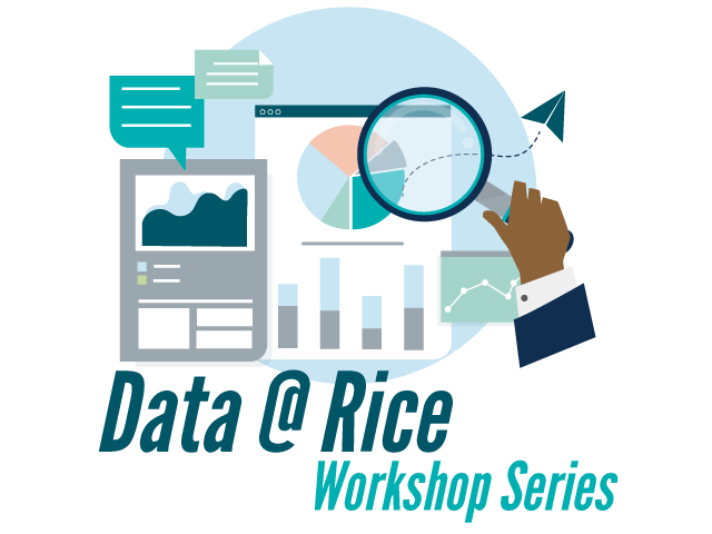 Data at Rice decorative graphic