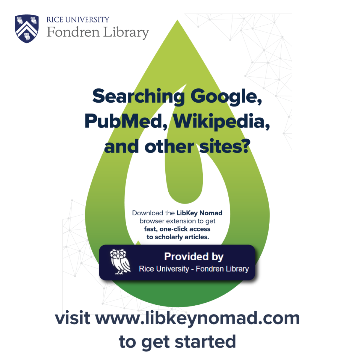 One-click access logo for LibKey Nomad
