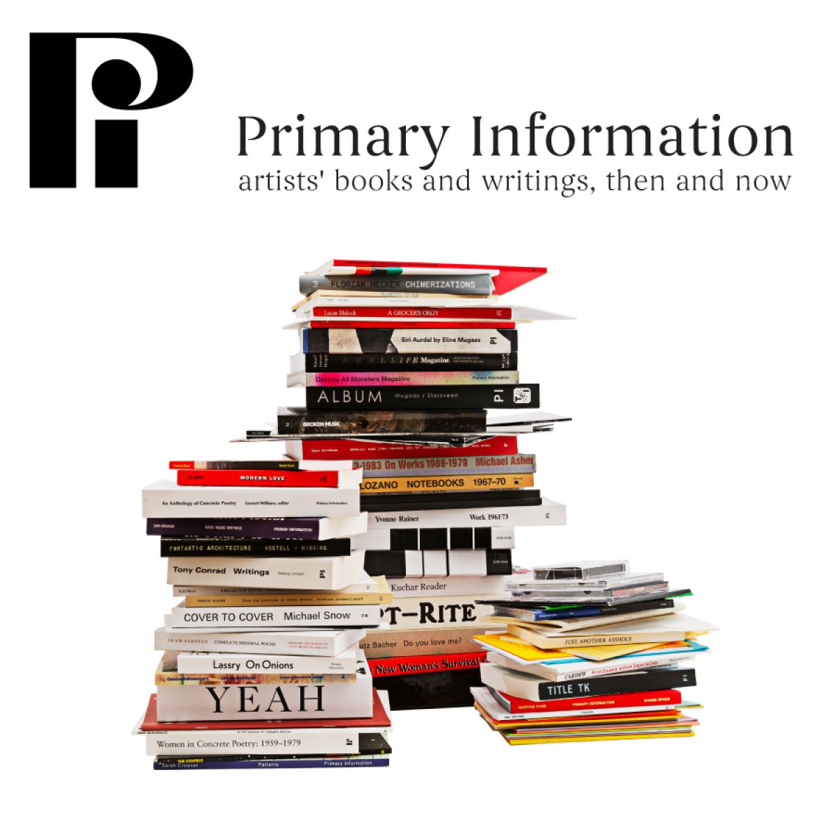 Primary Information logo - stacks of books