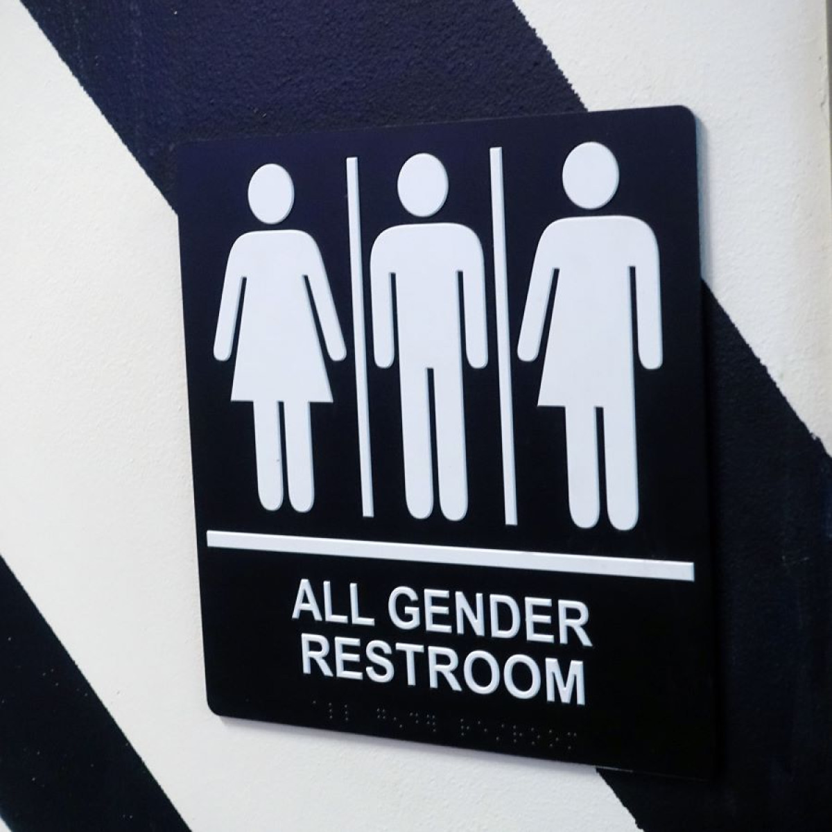 all gender restroom sign