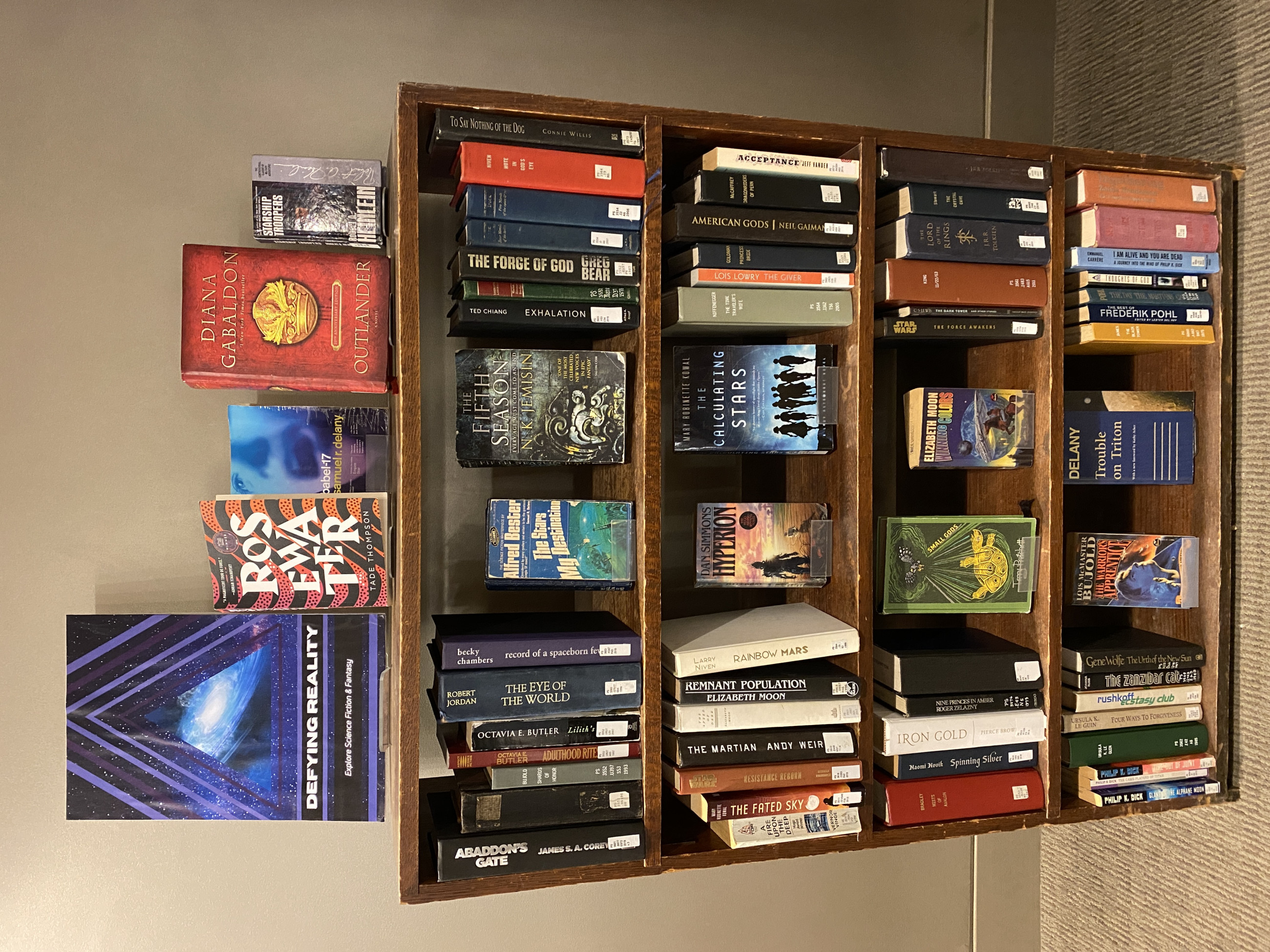 Sci-fi display shelf