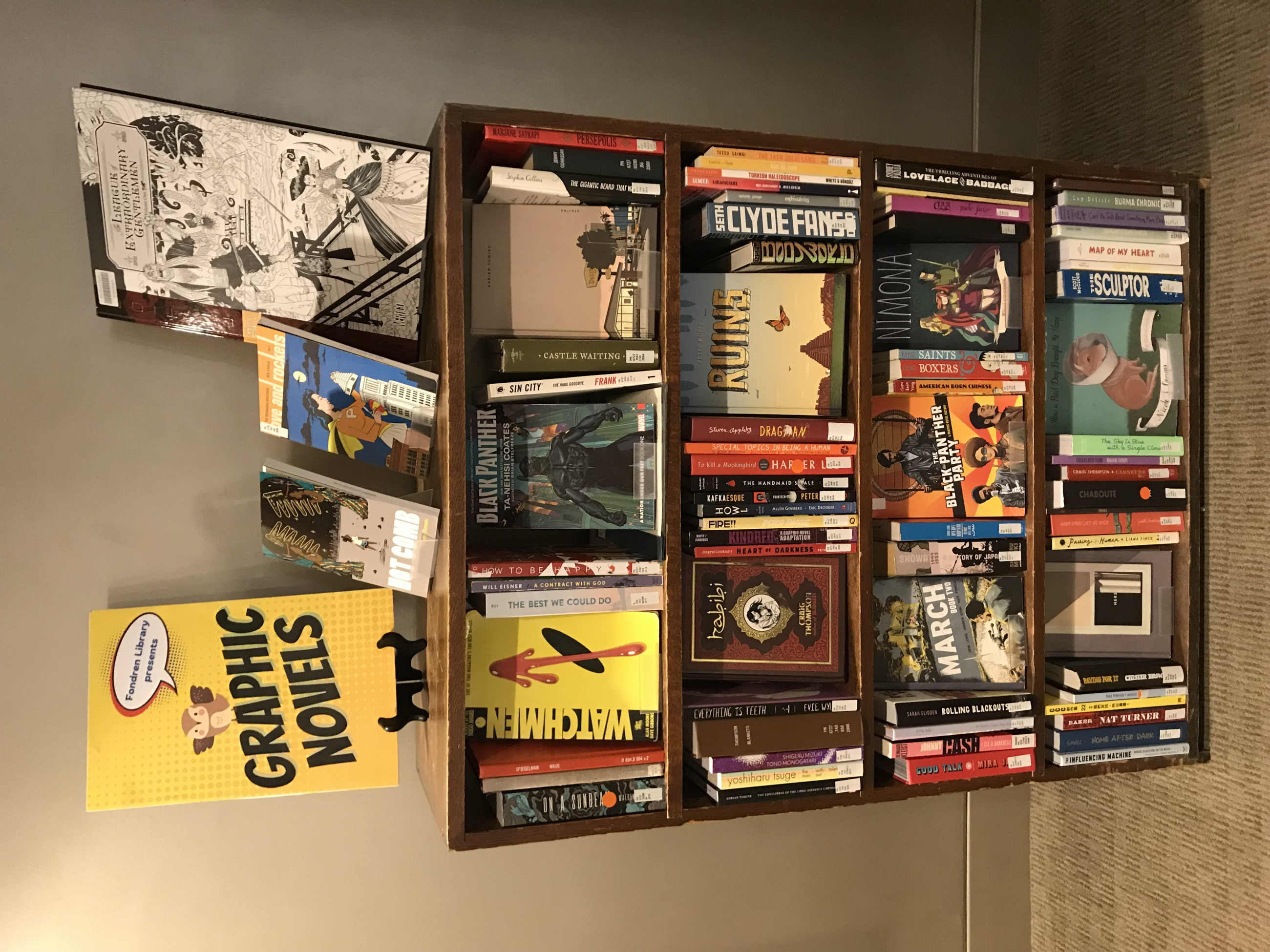 Graphic Novels display