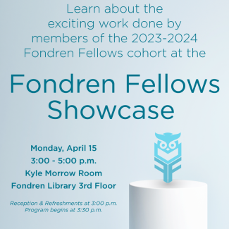 Fondren Fellows Showcase Poster - decorative