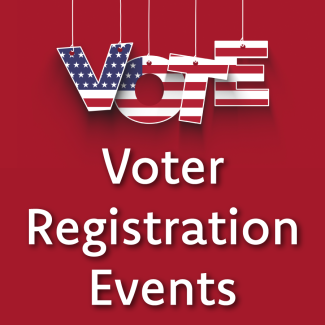 Voter Registration Events text