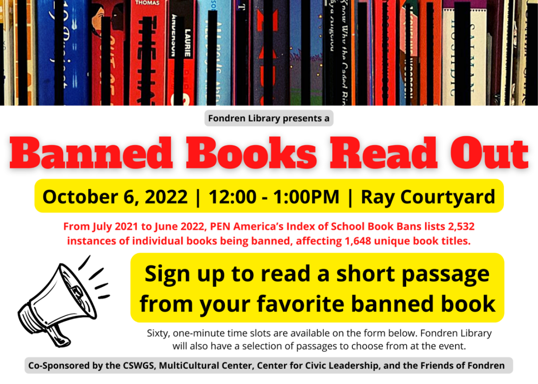 Banned Books Read Out web.png Banned Books Read Out October 6