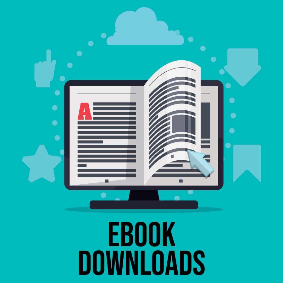 simple illustration of flipping pages of an ebook on a computer monitor