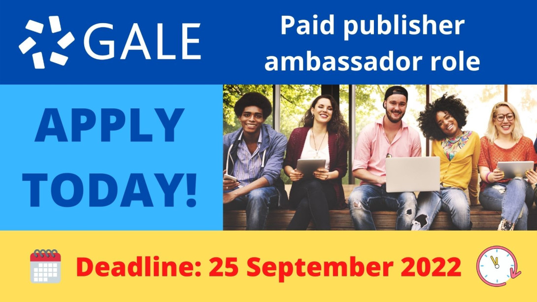 Paid publisher ambassador role Social Design (SEP 2022).jpg Gale Application for Paid Publisher Ambassador Role